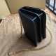 Replicas Burberry Bolso TB acolchado pequeño Monogram de piel de cordero negro Baratos Imitacion