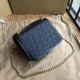 Replicas Burberry Bolso TB acolchado pequeño Monogram de piel de cordero negro Baratos Imitacion