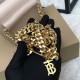 Replicas Burberry Belted TB Chain Bag Negro Baratos Imitacion