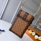 Replicas Louis Vuitton Pochette Trunk Verticale Monogram Reverse Canvas M67873 Baratos Imitacion