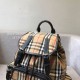 Replicas Burberry Mochila mediana para mujer Vintage Check and Icon Stripe Baratos Imitacion