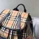 Replicas Burberry Medium Men Mochila Vintage Check and Icon Stripe Baratos Imitacion