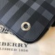 Replicas Burberry London Check Men Satchel Bag Azul Baratos Imitacion