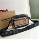 Replicas Bolso Bandolera Burberry Vintage Check Marrón Baratos Imitacion