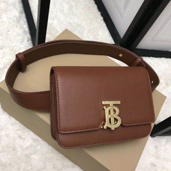 Replicas Burberry Belted TB Bag Marrón Baratos Imitacion