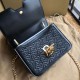 Replicas Burberry Bolso TB acolchado pequeño Monogram de piel de cordero negro Baratos Imitacion