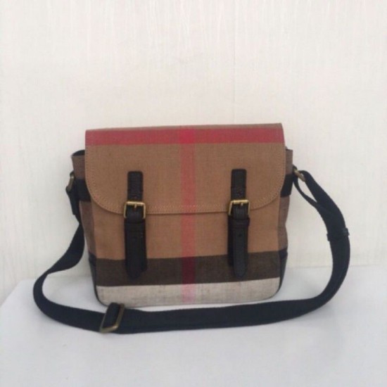 Replicas Burberry Classic Messenger Bag Marrón Baratos Imitacion