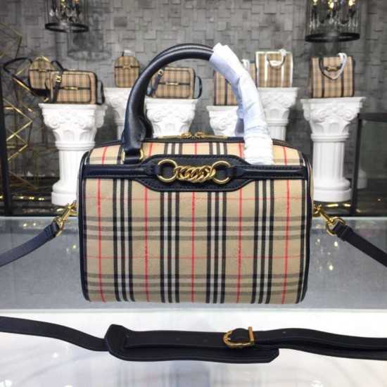 Replicas Burberry Haymarket House Check Bowling Black Baratos Imitacion