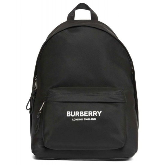 Replicas Burberry Logo Print Mochila de nylon negro Baratos Imitacion