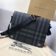 Replicas Burberry London Check Men Satchel Bag Azul Baratos Imitacion