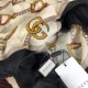 Replicas Gucci Bufanda De Cachemira Con Estribos Estampado 140 x 140 Negro Baratos Imitacion