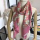 Replicas Gucci GG Silk Scarf 140 x 140 Rose Baratos Imitacion