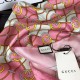 Replicas Gucci GG Silk Scarf 140 x 140 Rose Baratos Imitacion