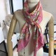 Replicas Gucci GG Silk Scarf 140 x 140 Rose Baratos Imitacion