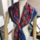 Replicas Gucci GG Silk Scarf 140 x 140 Azul Baratos Imitacion