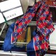 Replicas Gucci GG Silk Scarf 140 x 140 Azul Baratos Imitacion