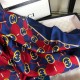 Replicas Gucci GG Silk Scarf 140 x 140 Azul Baratos Imitacion