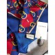 Replicas Gucci GG Silk Scarf 140 x 140 Azul Baratos Imitacion