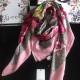 Replicas Gucci GG Bouquets Print Silk Scarf 140 x 140 Rojo Baratos Imitacion