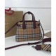 Replicas Estandarte pequeño Burberry en Vintage Check Mauve Baratos Imitacion