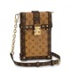 Replicas Louis Vuitton Pochette Trunk Verticale Monogram Reverse Canvas M67873 Baratos Imitacion