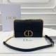 Replicas Christian Dior 93118 EPSOM asa bolsa negro Baratos Imitacion