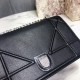 Replicas Christian Dior Diorama Cannage Grain Cuero Negro Baratos Imitacion