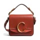 Replicas Chloe Mini C bag Coffee Baratos Imitacion