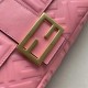 Replicas Bolso Baguette Fendi grande con logo FF Rosa Baratos Imitacion