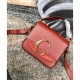 Replicas Chloe Mini C bag Coffee Baratos Imitacion