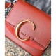 Replicas Chloe Mini C bag Coffee Baratos Imitacion