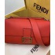 Replicas Bolso Fendi Baguette Grande de Cuero 8BR771 Rojo Baratos Imitacion