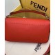 Replicas Bolso Fendi Baguette Grande de Cuero 8BR771 Rojo Baratos Imitacion