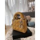 Replicas Christian Dior Acolchado Charol Micro Lady Dior Bolso Amarillo Baratos Imitacion